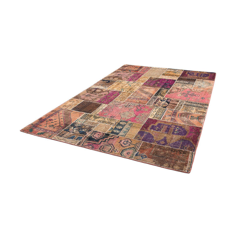 Tapete de trabalho em patchwork 272x181cm - Tapete de lã