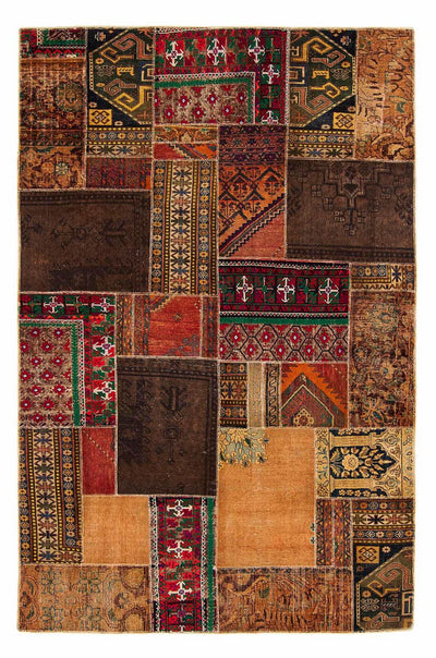 Tapete de trabalho em patchwork 179x271cm - Tapete de lã