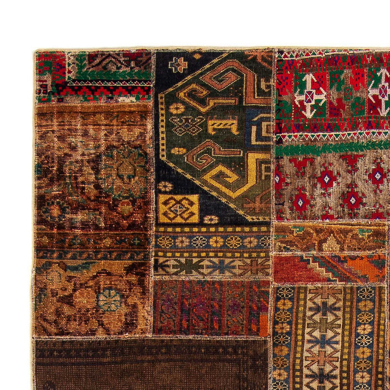 Tapete de trabalho em patchwork 179x271cm - Tapete de lã