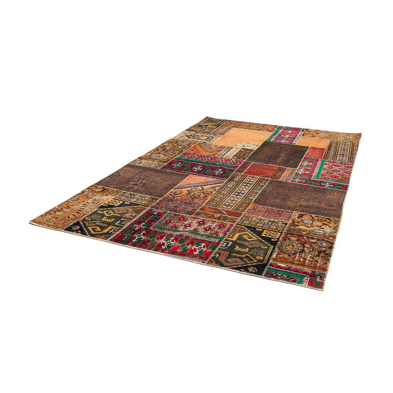 Tapete de trabalho em patchwork 179x271cm - Tapete de lã