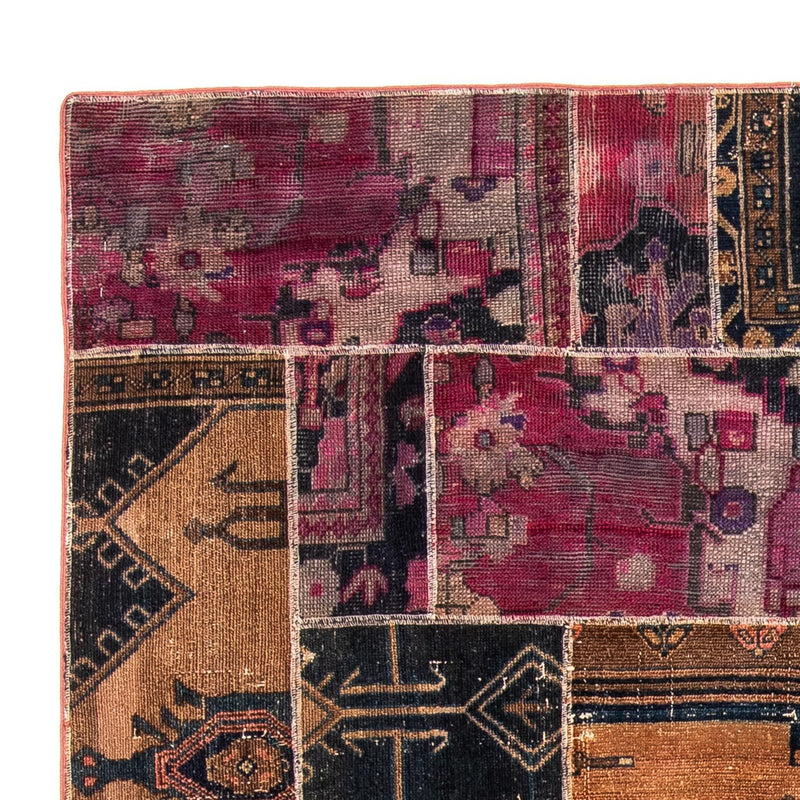 Tapete de trabalho em patchwork 244x164cm - Perserteppich Wollteppich