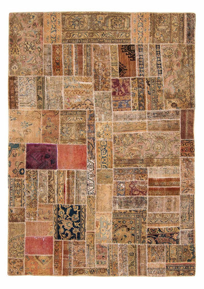 Tapete de trabalho em patchwork 164x234cm - Tapete de lã
