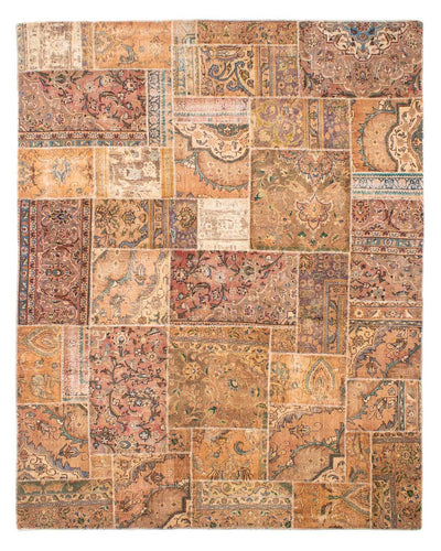 Tapete de trabalho em patchwork 241x301cm - Perserteppich Wollteppich
