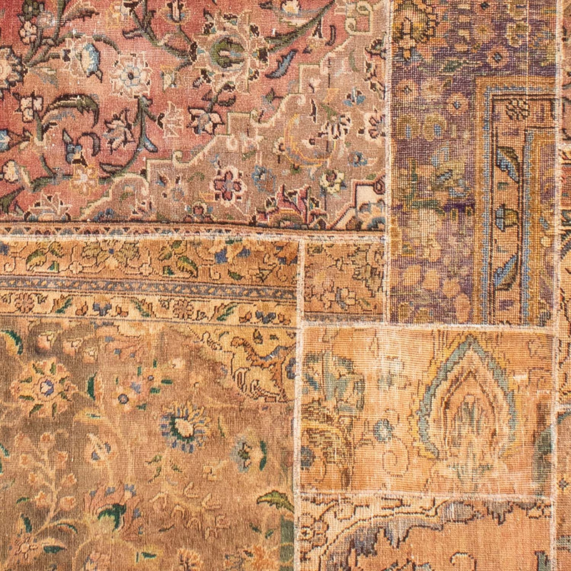 Tapete de trabalho em patchwork - 301 x 241 cm - multicolorido