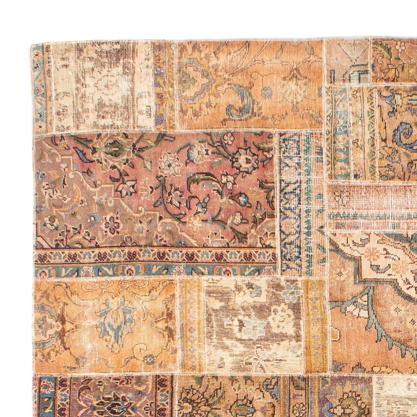 Tapete de trabalho em patchwork - 301 x 241 cm - multicolorido