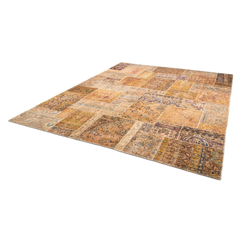 Tapete de trabalho em patchwork 301x241cm - Perserteppich Wollteppich