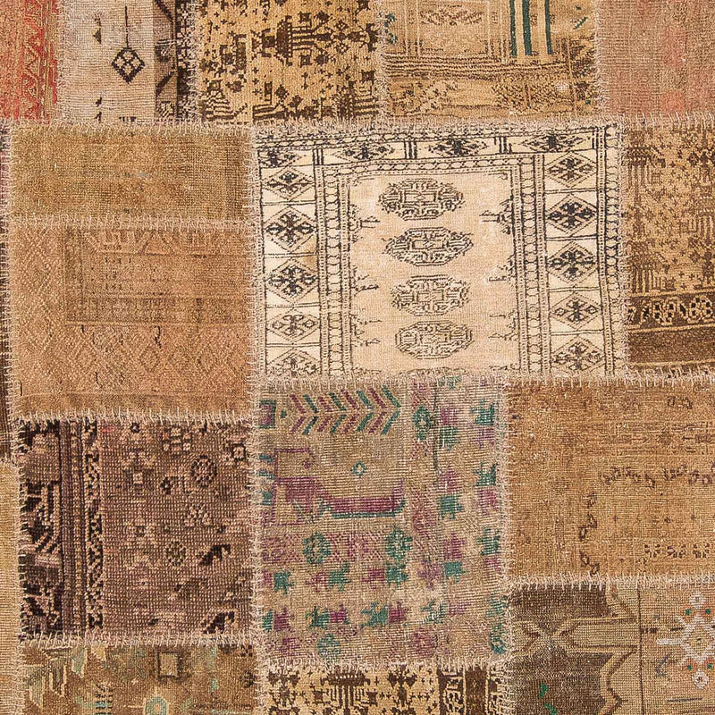 Tapete de trabalho em patchwork 256x172cm - Tapete de lã
