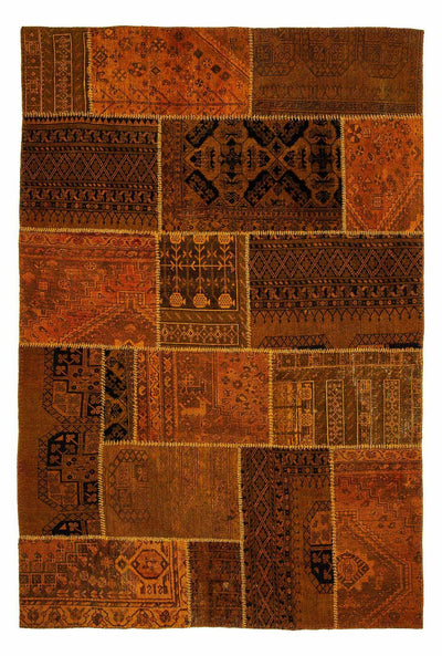 Tapete de trabalho em patchwork 200x289cm - Tapete de lã