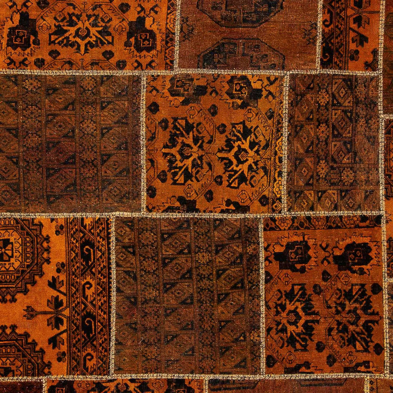 Tapete de trabalho em patchwork 300x208cm - Tapete de lã