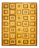 Tapete Ziegler - 241 x 195 cm - castanho escuro