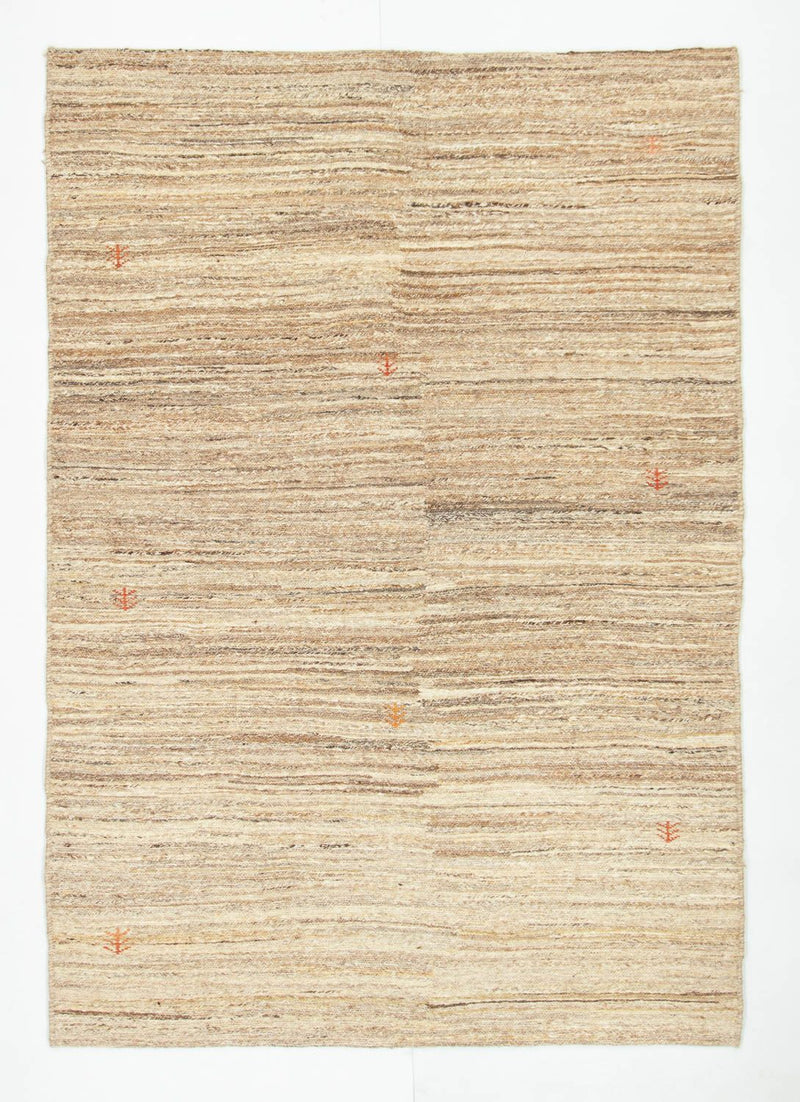 Tapete Gabbeh - Persa - 200 x 136 cm - bege