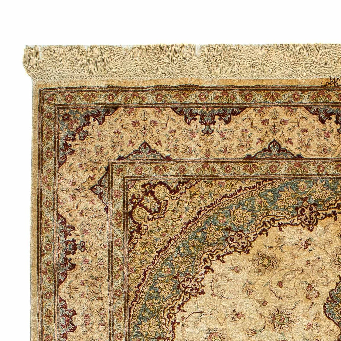 Qom seda Tapete 197x131cm - Tapete Oriental