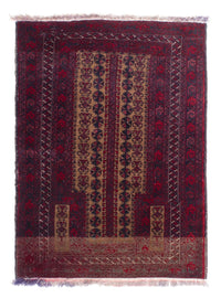 Tapete Baluch - 125 x 92 cm - vermelho escuro – product image