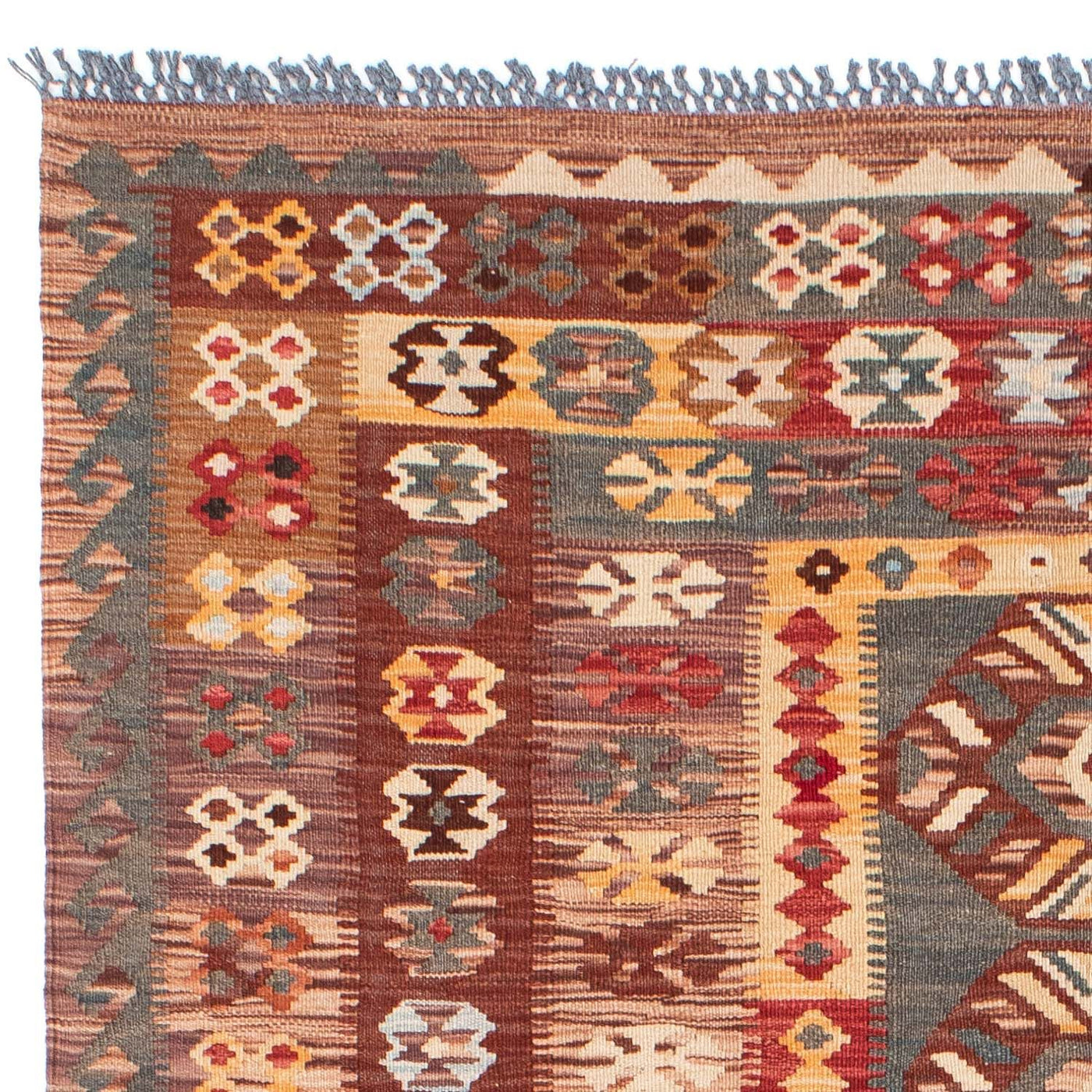 Tapete Kelim - Oriental - 195 x 145 cm - multicolorido