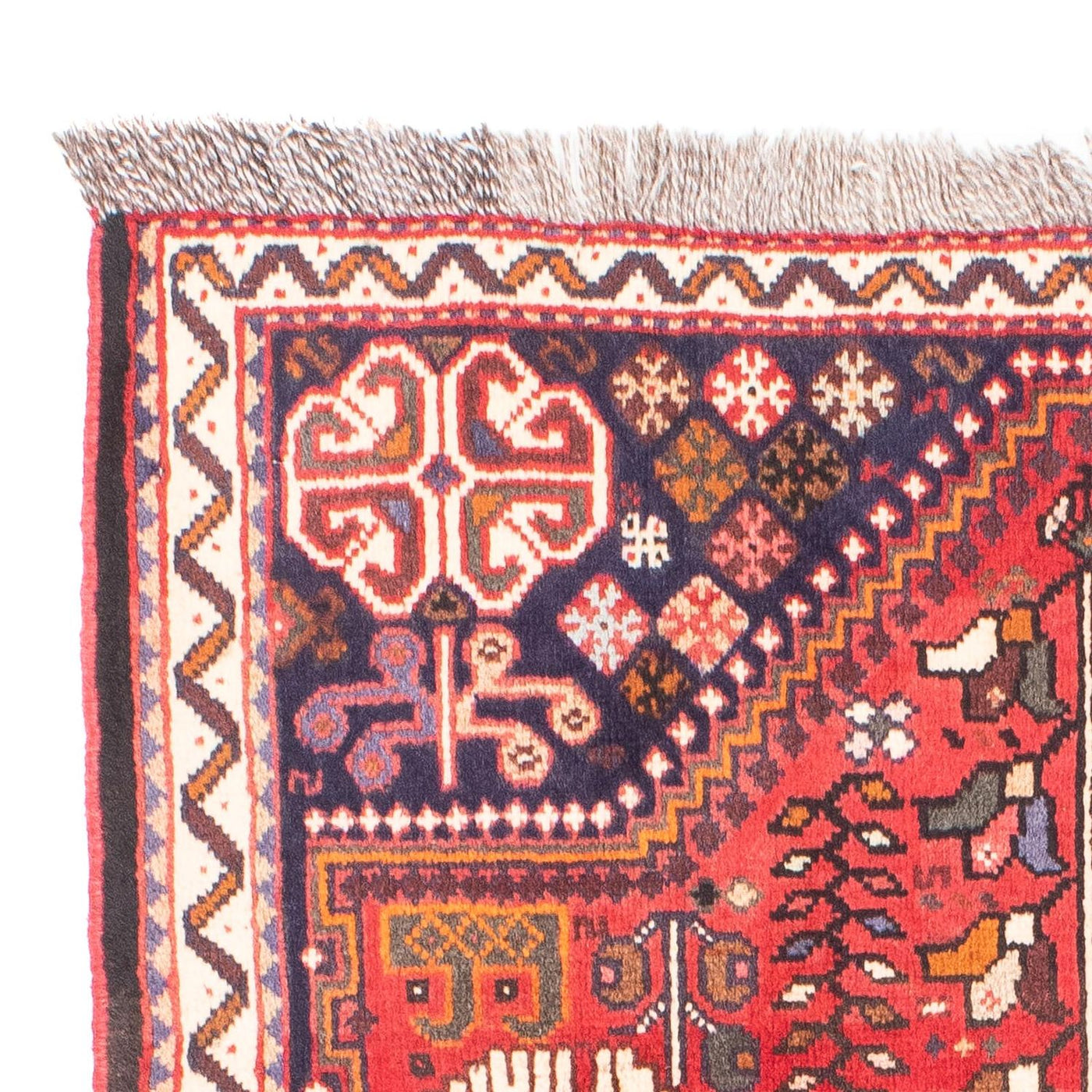 Tapete Persa - Nomadic - 153 x 106 cm - vermelho escuro