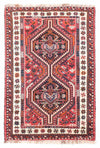 Shiraz Tapete 110x155cm - Tapete persa - Rectangular / Vermelho / 110 x 155 cm Rectangular