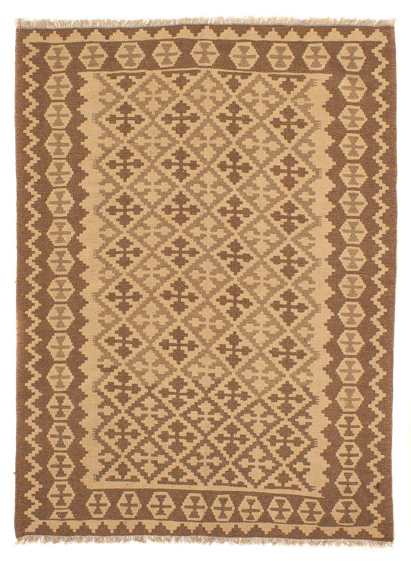Tapete Kelim - Oriental - 211 x 153 cm - castanho claro