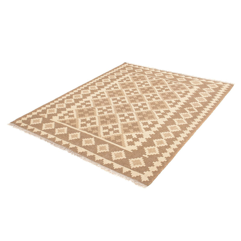 Tapete Kelim - Oriental - 190 x 145 cm - castanho claro