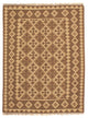 Tapete Kelim - Oriental - 188 x 148 cm - castanho claro