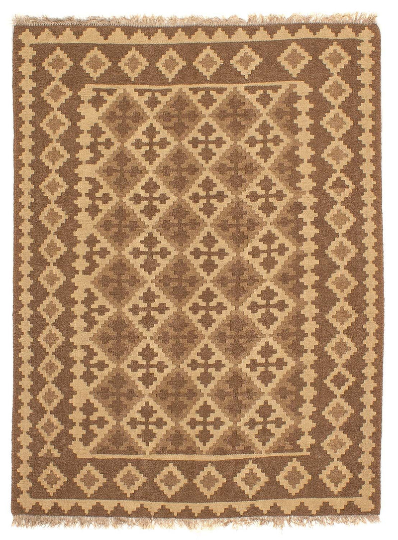 Tapete Kelim - Oriental - 188 x 148 cm - castanho claro