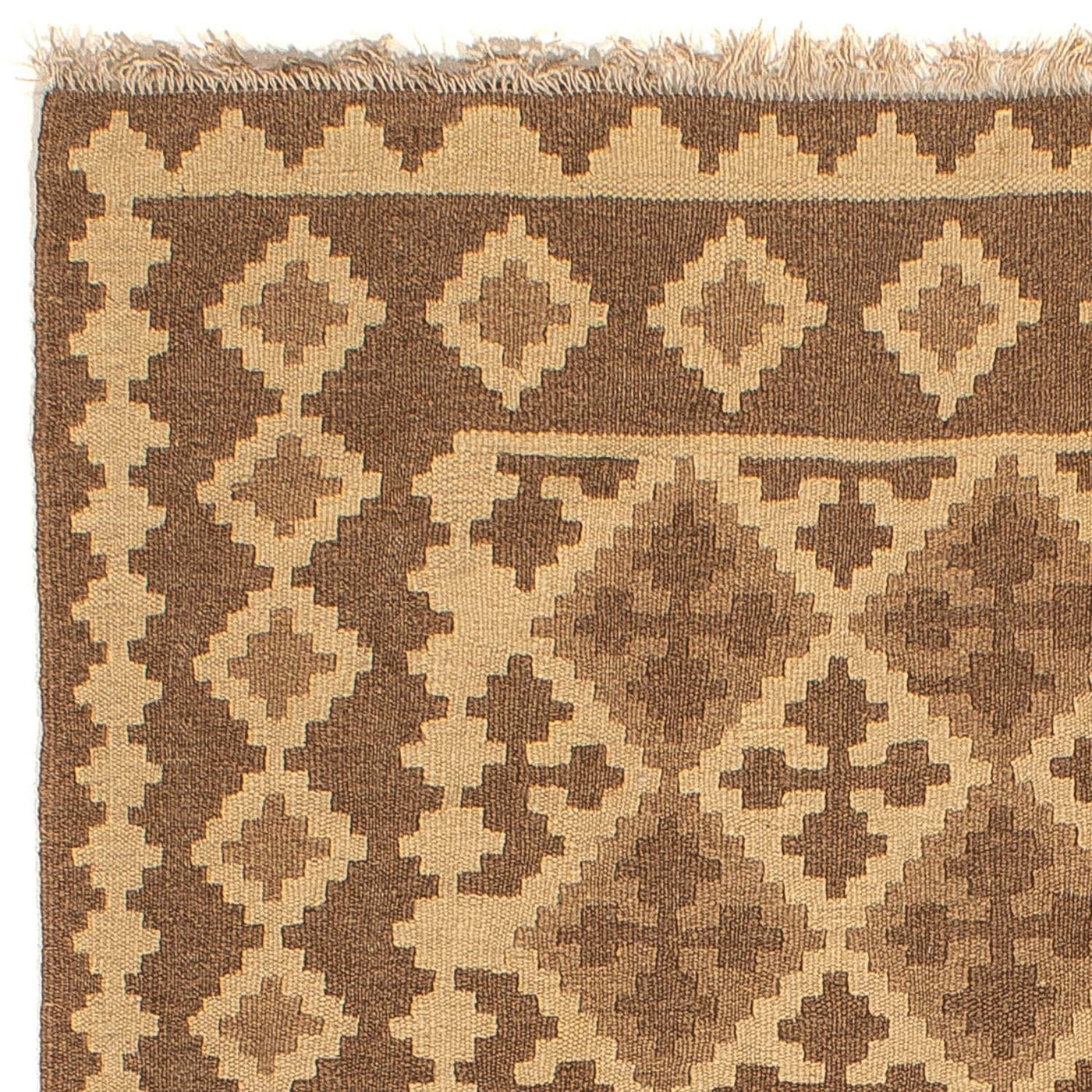 Tapete Kelim - Oriental - 188 x 148 cm - castanho claro