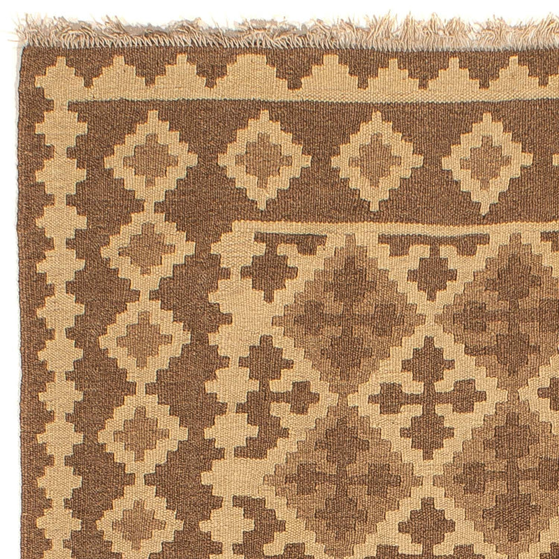 Tapete Kelim - Oriental - 188 x 148 cm - castanho claro