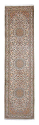Corredor Tapete de seda - Kashmir Silk - 316 x 81 cm - bege