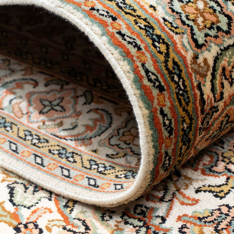 Corredor Tapete de seda - Kashmir Silk - 316 x 81 cm - bege