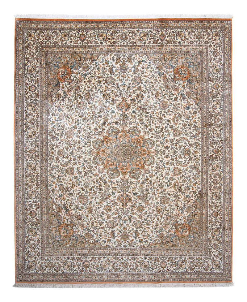 Seda da Caxemira Tapete 304x241cm - Tapete Oriental
