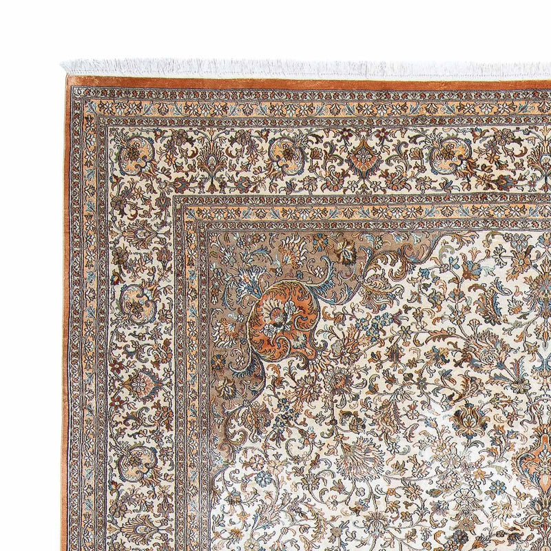 Seda da Caxemira Tapete 304x241cm - Tapete Oriental