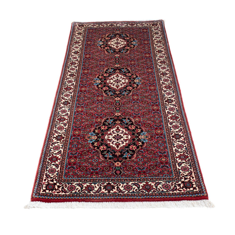 Corredor Tapete Persa - Bijar - 205 x 74 cm - vermelho escuro