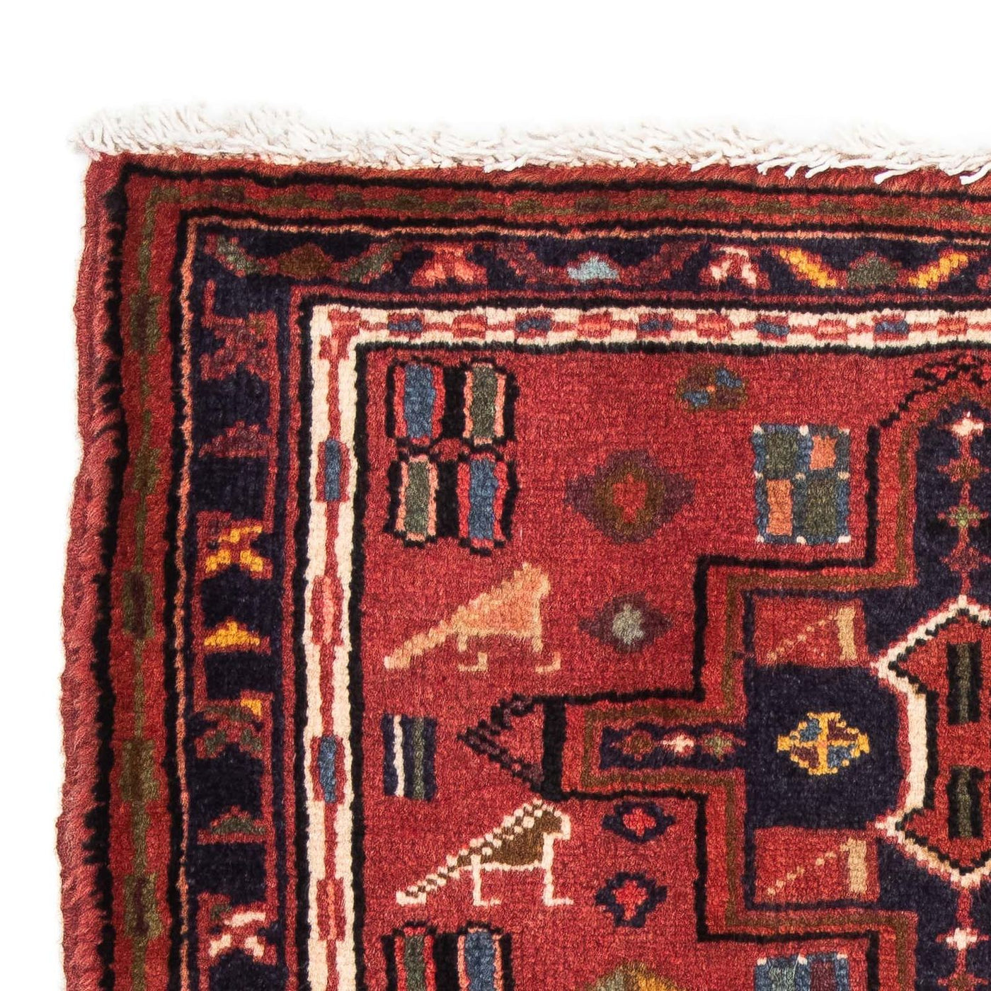 Tapete Persa - Nomadic - 98 x 70 cm - vermelho escuro