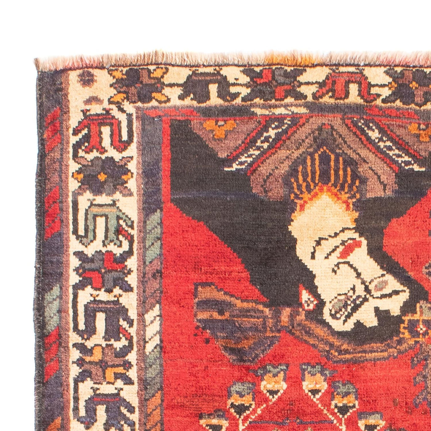 Perserteppich - Nomadic 155 x 110 cm - dunkelrot