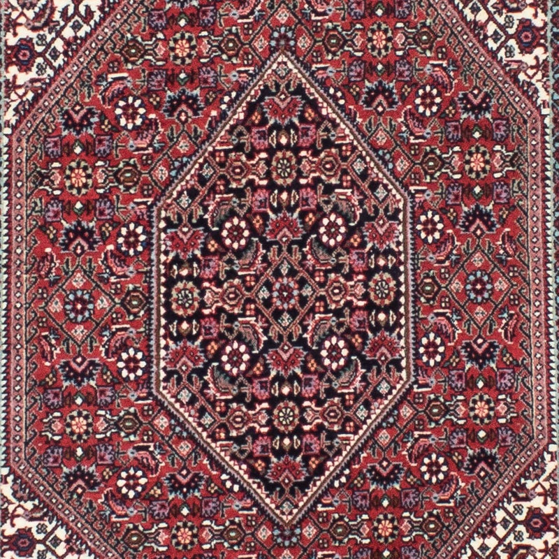 Corredor Tapete Persa - Bijar - 316 x 82 cm - vermelho