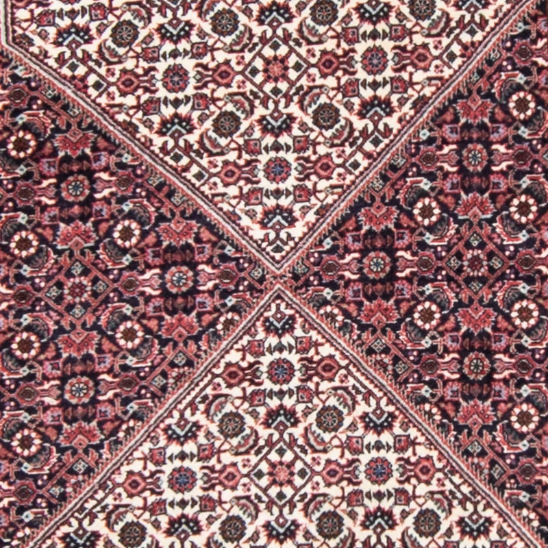Corredor Tapete Persa - Bijar - 418 x 86 cm - vermelho claro