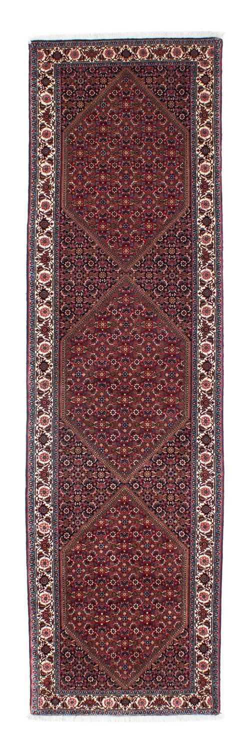 Corredor Tapete Persa - Bijar - 306 x 85 cm - ferrugem