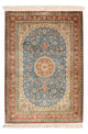 Tapete persa - Ghom - 117 x 80 cm - turquesa
