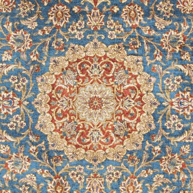 Tapete persa - Ghom - 117 x 80 cm - turquesa