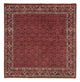 Tapete Persa - Bijar praça  - 205 x 205 cm - vermelho escuro