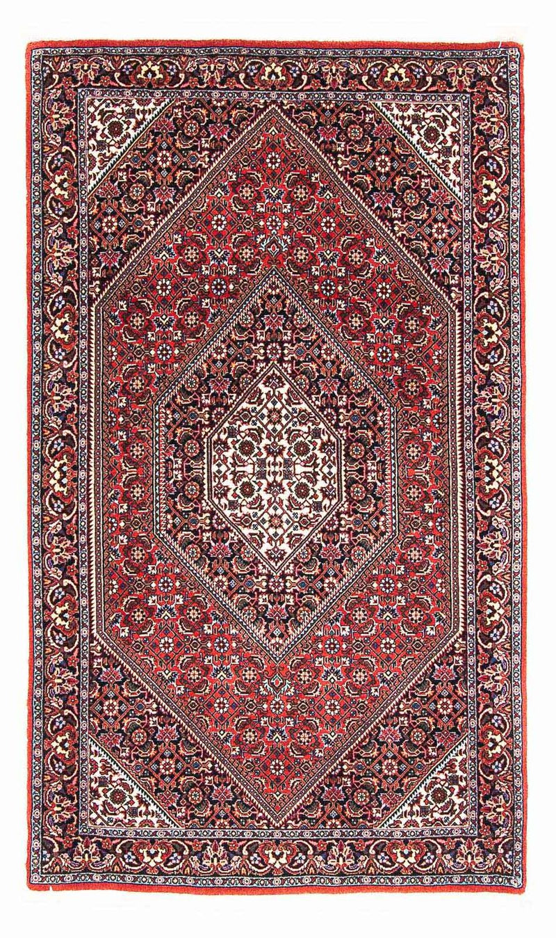 Tapete Persa - Bijar - 151 x 88 cm - vermelho