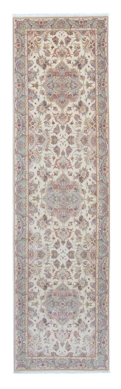 Corredor Tapete Persa - Tabriz - Royal - 360 x 90 cm - bege