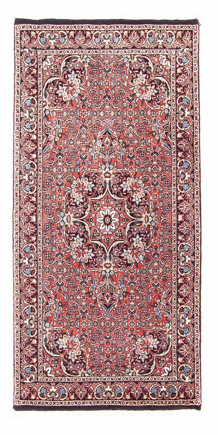 Tapete Persa - Bijar - 142 x 67 cm - vermelho claro