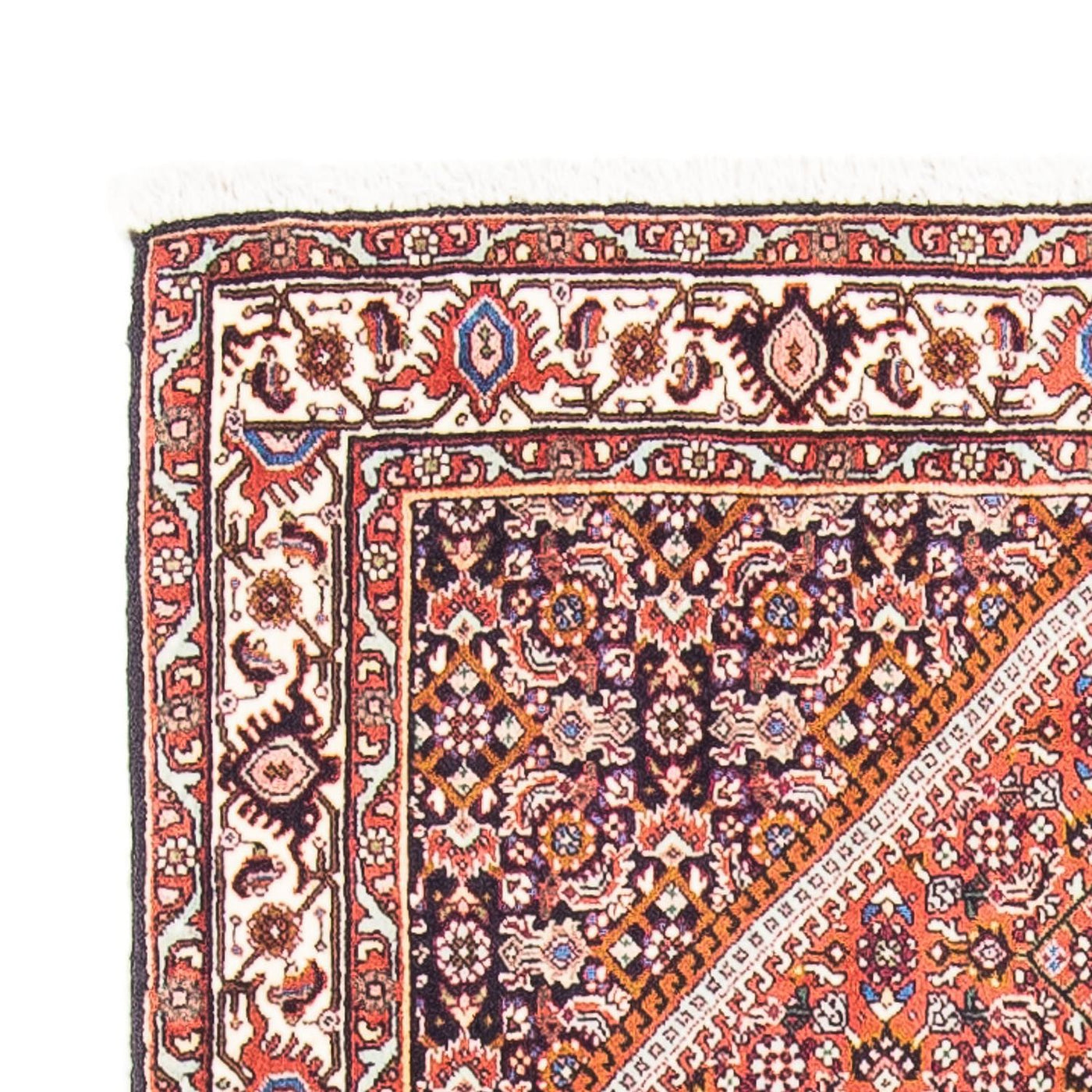 Tapete Persa - Bijar - 148 x 92 cm - vermelho claro