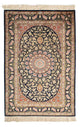 Tapete persa - Ghom - 120 x 79 cm - azul escuro