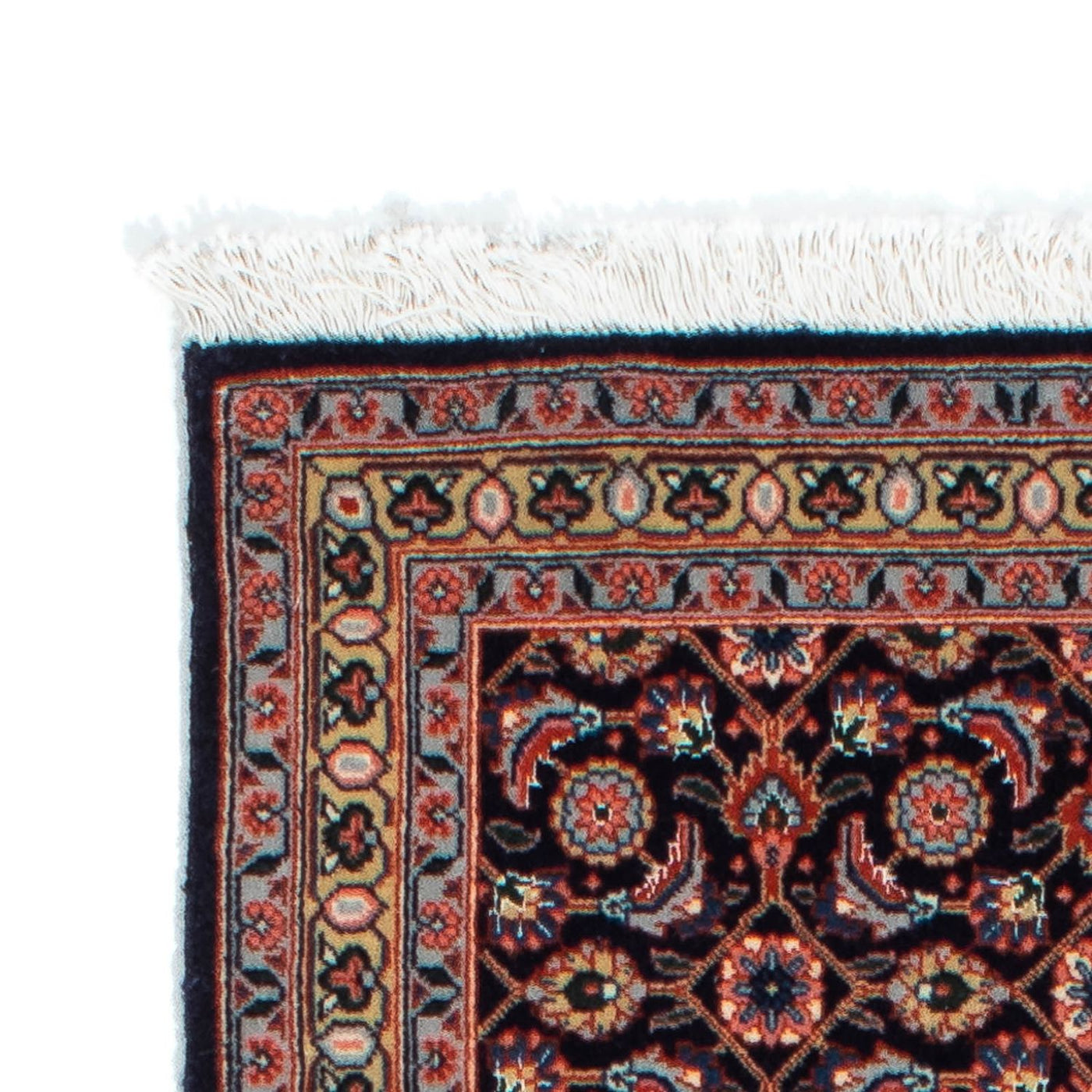 Corredor Tapete Persa - Tabriz - 210 x 75 cm - azul escuro