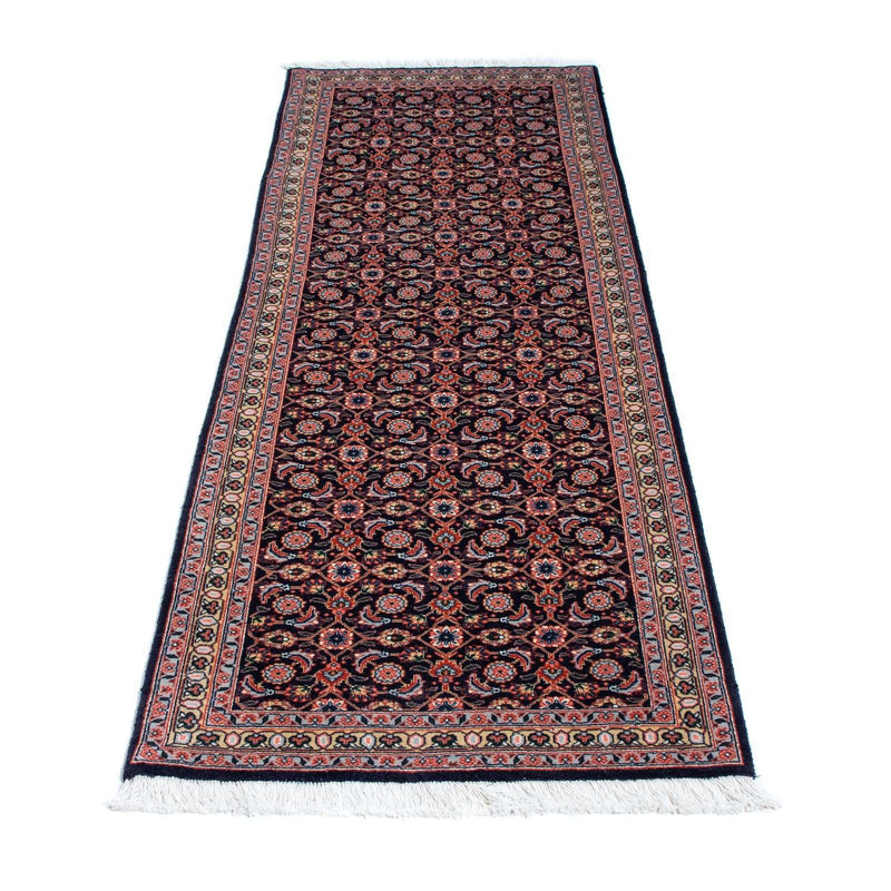 Corredor Tapete Persa - Tabriz - 210 x 75 cm - azul escuro