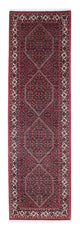 Corredor Tapete Persa - Bijar - 264 x 72 cm - vermelho