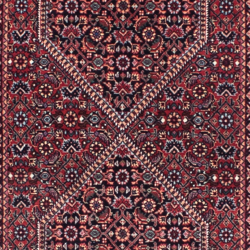 Corredor Tapete Persa - Bijar - 264 x 72 cm - vermelho