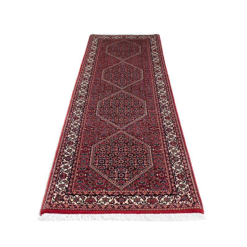 Corredor Tapete Persa - Bijar - 264 x 72 cm - vermelho