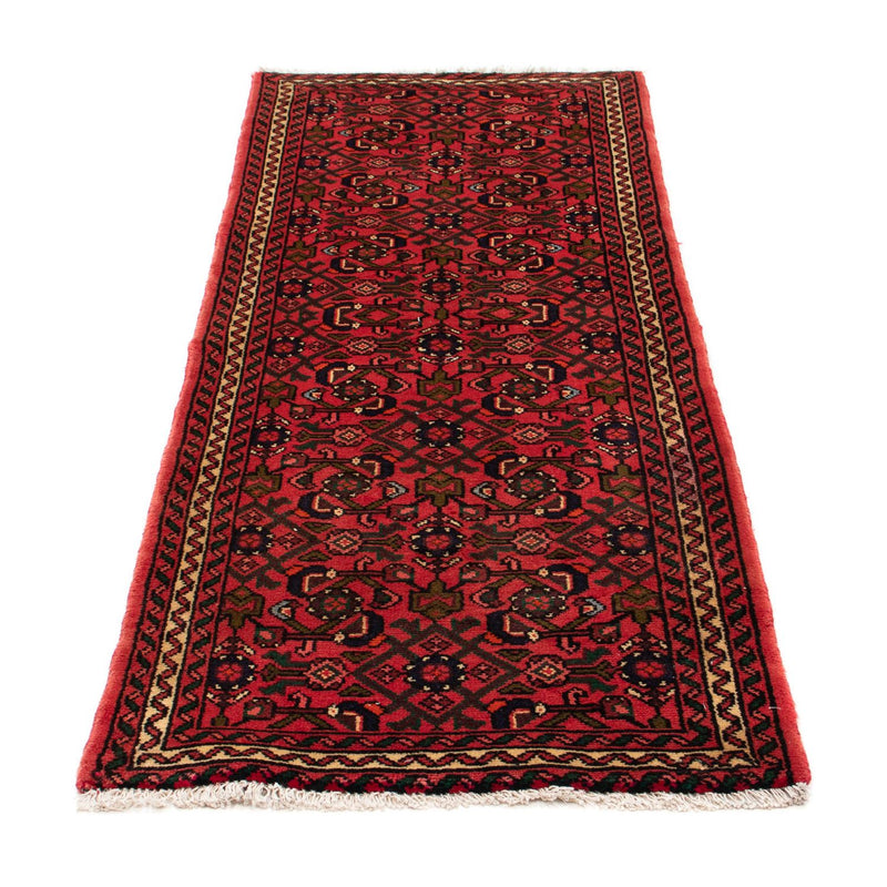Corredor Tapete Persa - Nomadic - 195 x 74 cm - vermelho escuro